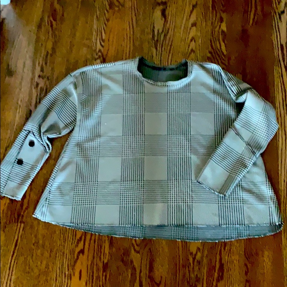 Zara Woman Black/White Blouse